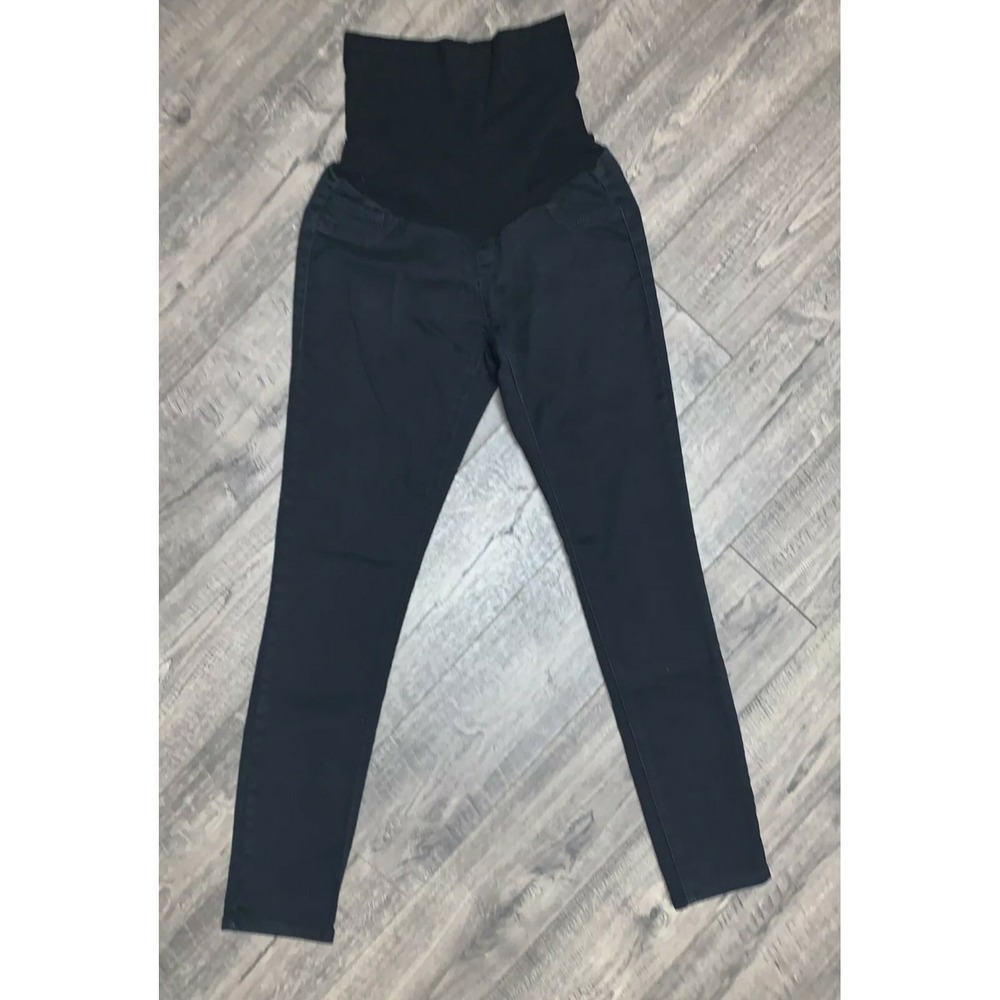 Oh Baby By Motherhood Maternity Pants Solid Black Stretch Basic Women's Small